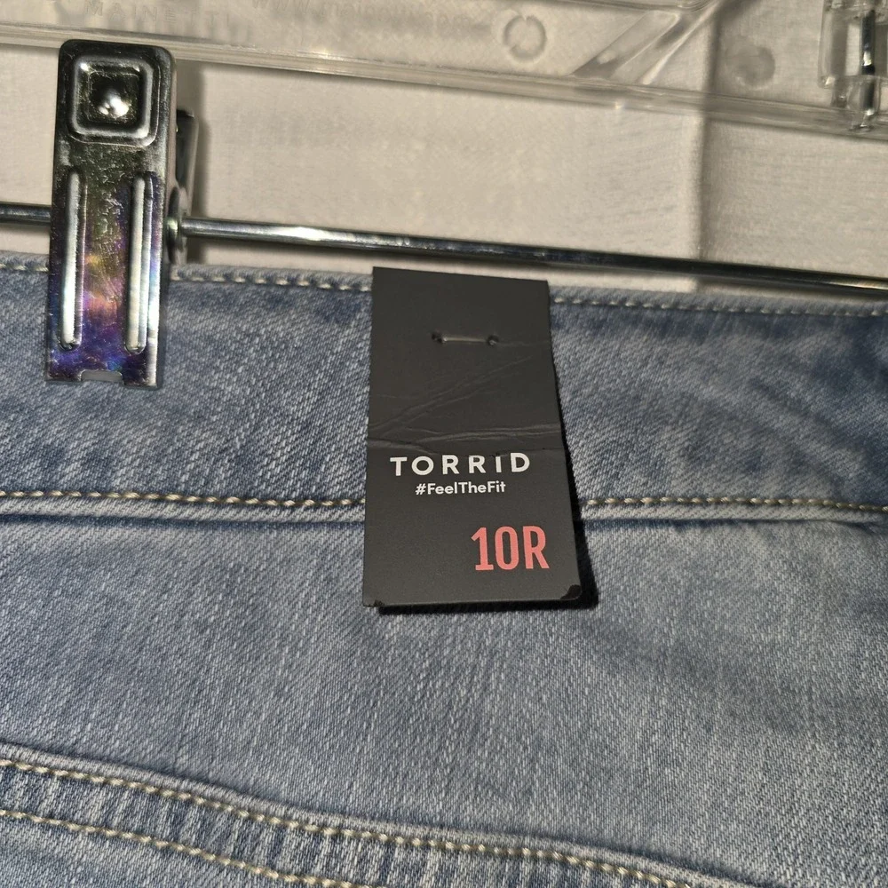 Torrid Perfect Skinny Ankle Stretch Blue Jeans Womens 10‎ Regular Blue NEW NWT!